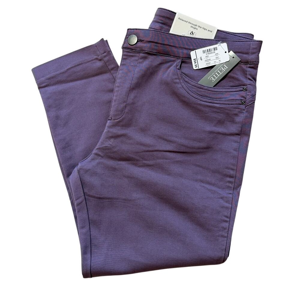 Christopher Banks Petite Purple Women's Ankle Pants New with Tags